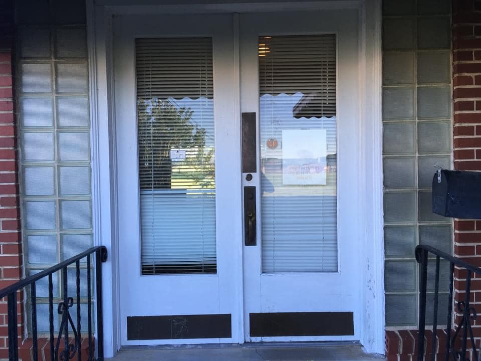 Front entrance doors of the WERH building